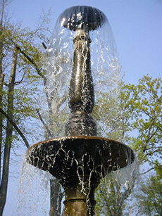 photo: fountain – peacock island, berlin 